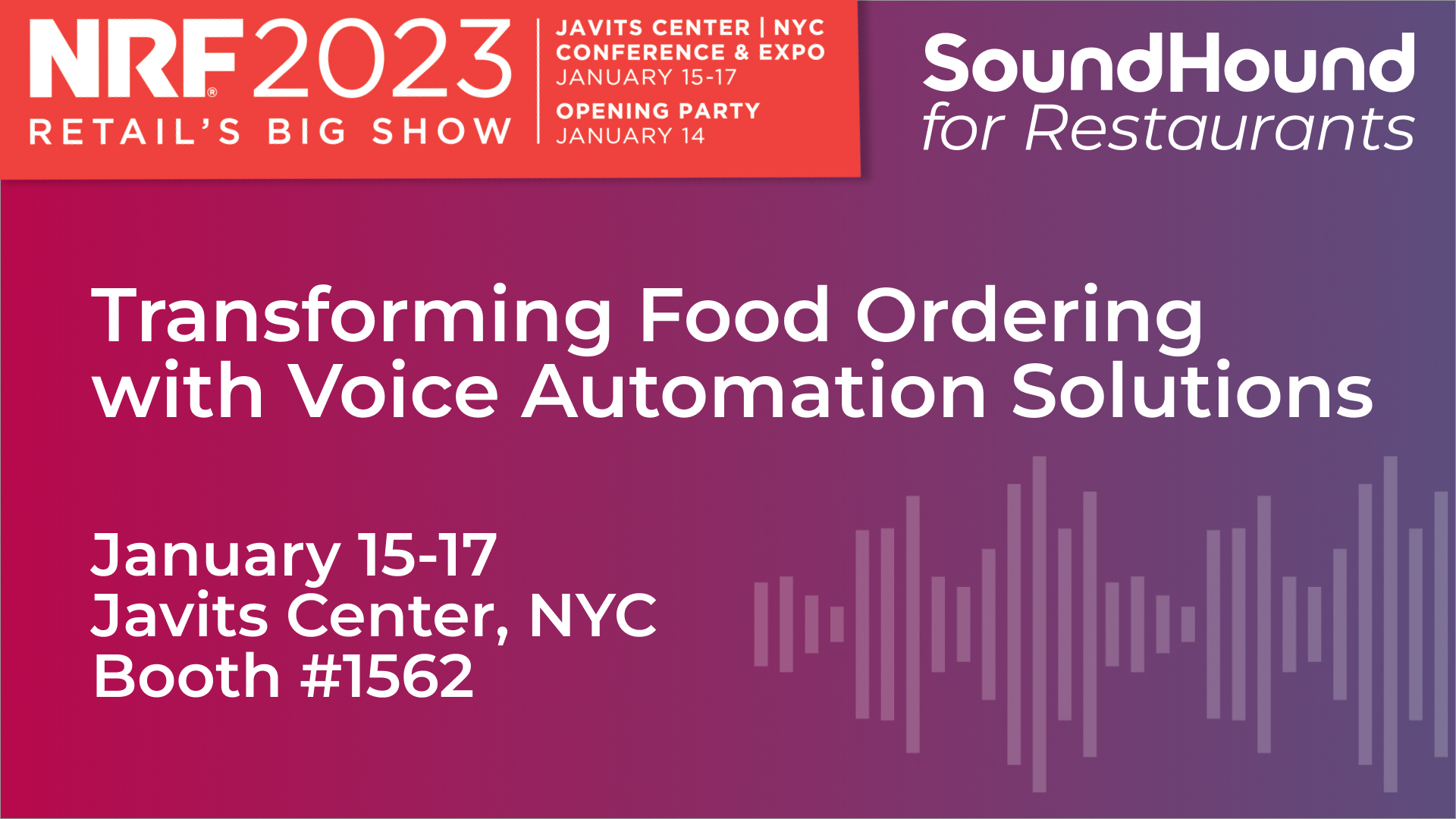 NRF 2023: Conversational AI Innovators SoundHound Demonstrate Best-In ...